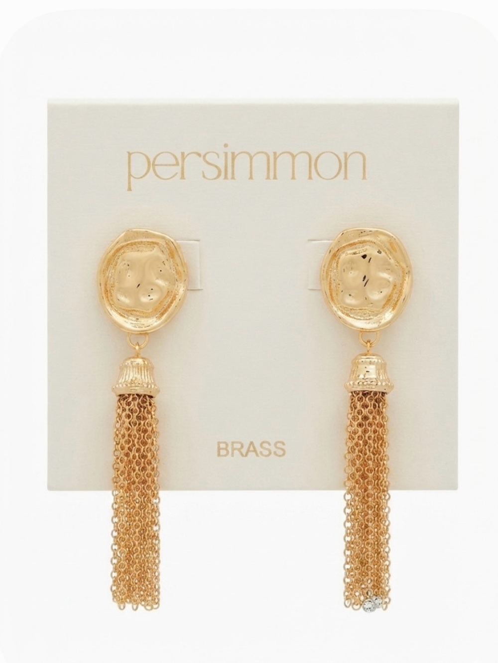 NWT ⚜️👑⚜️ Persimmon Gold Toned Tassel  Earrings